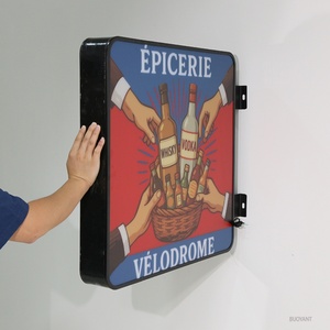 Outdoor Custom <b>Light</b> Box <b>Sign</b> Double Sided Illuminated Square Wall Advertising LED <b>Light</b> Box <b>Sign</b> - Product Image 1