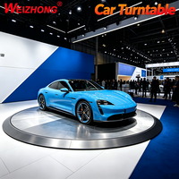 Plateforme tournante pour voiture avec transmission par engrenages et télécommande pour studio de photographie automobile, garage et concessionnaire 4S