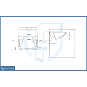 Lavabo C100, Attrezzatura di Sicurezza per il Bagno Progettata Specificamente per Persone con Disabilità - Product Image 2