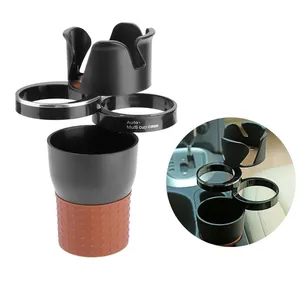 Portabicchieri multifunzionale per auto <span class=keywords><strong>4</strong></span> in 1 supporti per contenitori di stoccaggio montati su veicolo regolabili con rotazione a 360 per Smartphone - Product Image 5