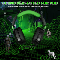 Kotion Headset Gaming g3100, headphone Gaming Stereo Bass On-ear & Over-ear dengan mikrofon