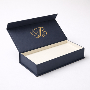 Custom High End Magnetic Closure Flip Top <strong>Book</strong> <strong>Box</strong> Elegant Gold Foil Stamping Gift Packaging <strong>Box</strong> for Luxury - Product Image 3