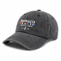 Casquette de baseball unisexe tendance rétro sportive avec broderie main drapeau et lettres, motif léopard, effet délavé et vieilli, en tissu doux, vente en gros