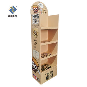 Promoción de supermercado personalizada Publicidad Snack Floor Display Rack Stands de exhibición de cartón - Product Image 3