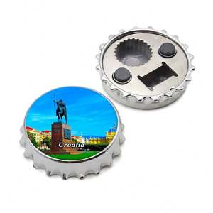 Imán de metal para nevera con foto personalizada, abridor de botellas de hojalata de 40*125mm, recuerdo turístico de Croacia, imán de nevera de metal. - Product Image 1