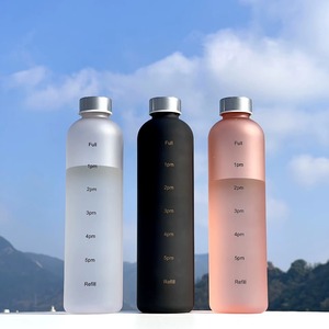 Botellas de Agua Tritan Personalizadas con Logotipo, 32 oz, con Marcador de Tiempo Motivacional, Libres de BPA, Antiderrames, con Horarios para Beber - Product Image 1