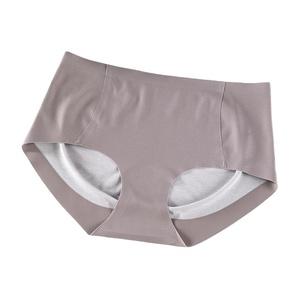 Culottes menstruelles en coton tricoté, anti-fuites, confortables au quotidien, respirantes, écologiques, durables, unies, teintes, douces - Product Image 2