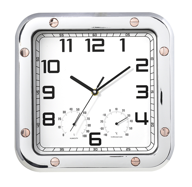 Modern Wall Clock With Temperature and Humidity Plastic Wall Clock Best Selling Wall Clock