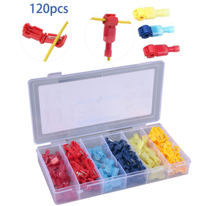 Fully Insulated T Tap Male <b>Quick</b> Disconnect Plug Kit Self-Stripping Nylon <b>Quick</b> Wire Terminals for Power <b>Connectors</b> PC Housing - Product Image 1