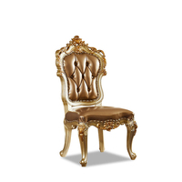 Ensemble de table et chaises rectangulaires en marbre de style européen, table à manger sculptée massif pour villa, restaurant et usage domestique
