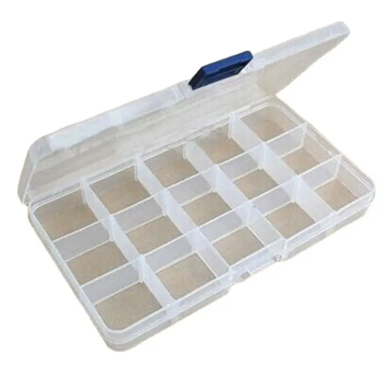 Ao Niu scatola di immagazzinaggio trasparente scatola di immagazzinaggio di plastica portagioie portautensili 10/15/24 griglie