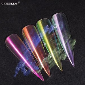 Poudre à ongles arc-en-ciel 12 couleurs 0,2g, poudre transparente <span class=keywords><strong>effet</strong></span> glace, <span class=keywords><strong>rose</strong></span> aurora, poudre scintillante <span class=keywords><strong>effet</strong></span> sirène, poudre miroir - Product Image 4