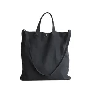 Wholesale Custom Heavy <b>Weight</b> Cotton Tote Bag Recycled Large Canvas Shoulder Handbag for Daily Shopping Daily Use - Product Image 4
