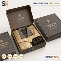 Boîte à vêtements personnalisée pour cadeau, boîte d'expédition en carton ondulé, emballage couleur, fournisseur en gros, directement de l'usine, OEM