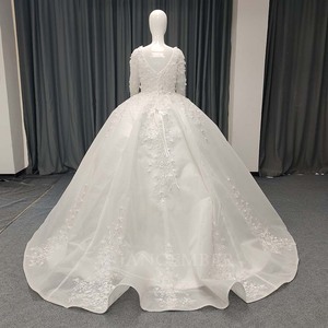Lsany229 Vintage <b>Ball</b> Gown Lace Wedding Dresses Long Sleeve Appliques Bridal Gowns Vestidos De Novia Jancember - Product Image 6