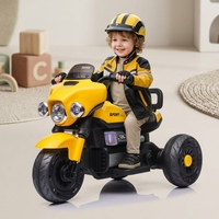 Vente directe d'usine, moto électrique pour enfants, petit tricycle à la mode pour garçons avec musique et éclairage, de 2 à 4 ans, 6V