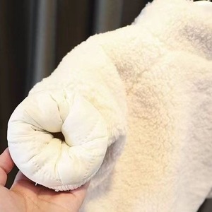 <span class=keywords><strong>Manteau</strong></span> chaud pour garçons style <span class=keywords><strong>sherpa</strong></span>, en polaire épaisse, teint en pièce, à col montant, pour l'hiver - Product Image 4