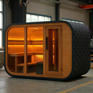 <span class=keywords><strong>Sauna</strong></span> Esterna Tradizionale ed Elegante in Legno di Cedro, Mini <span class=keywords><strong>Sauna</strong></span> <span class=keywords><strong>a</strong></span> <span class=keywords><strong>Legna</strong></span> per 1-2-4 Persone, 2400 Wide 110v, per Giardino/Cortile - Product Image 5