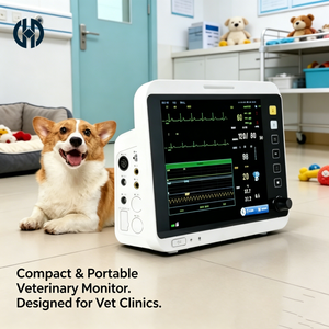 Moniteur patient vétérinaire haute précision avec analyse du segment ST et détection du pacemaker pour la surveillance des opérations chirurgicales animales - Product Image 3
