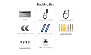 Station d'alimentation portable Fossibot FBP1200 à économie d'énergie, haute efficacité, compatible réseau et hors réseau, LiFePO4 1958Wh jusqu'à 9790Wh, pour maison, AC+solaire - Product Image 6