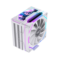 LOVINGCOOL J160 Pendingin CPU Desktop, 6 Pipa Tembaga 220W TDP, Penutup ARGB Kustom & Kipas Hidrolik Senyap Heatsink Pabrik