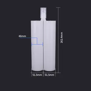 600ml 1:1 2k 주사기 배럴 AB 접착제 믹서 두 구성 요소 주사기 큰 튜브