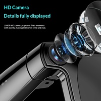 Lunettes Intelligentes IA avec Photographie HD 1080P, Contrôle Tactile, Verres Multiples Optionnels, Prise en Charge des Verres pour Myopie, Appels et Lecture Musicale
