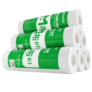 Dual Use Wet And Dry Cleaning <b>Cloth</b> Thickened <b>Absorbent</b> Kitchen Rectangle White Disposable Dishcloth For Pots And Pans - Product Image 2