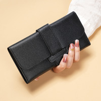 Dompet Wanita Warna Solid Murah Grosir Desain Baru Model Panjang Stok Pabrik Siap Kirim