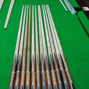 Queue de billard en bois, ensemble de 8 boules, tête noire de grande taille, équipement de billard durable - Product Image 3