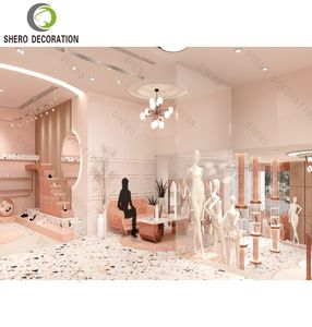 Conception de comptoir de magasin personnalisé pour magasin de vêtements Présentoir de comptoir de vente au détail Présentoir en métal pour vêtements - Product Image 4