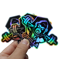 Impression d'Autocollants Personnalisés Anime Effet Holographique, Étiquette en Vinyle Imperméable pour Logo, Papier Autocollant de Dessin Animé