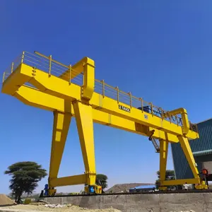 10 Ton 20 Ton 30 Ton Single Girder Double Girder Gantry Cranes With 2 Hooks For Precast Concrete Yard