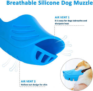 Bozal de Silicona Transpirable de Lujo para Perros, Tamaño Mediano, Hebilla Resistente, Impermeable, Diseño Sólido para Pasear, Entrenar y Senderismo - Product Image 3