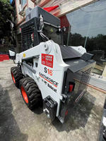 Offre Spéciale machine bobcat de qualité d'origine moteur kubota d'occasion mini chargeuse bobcat s16 d'occasion à vendre