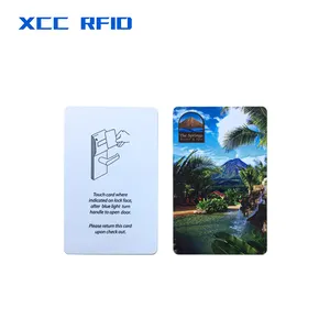 Tarjeta Rfid pasiva personalizable de alta calidad, Impresión de pantalla de seda de Pvc/PET CR80, 85,5x54mm o personalizada