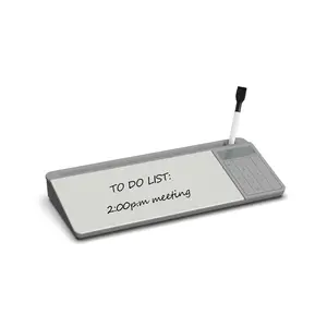 Bloc de notas de escritorio de vidrio para oficina, tablero blanco de borrado en seco, alfombrilla de escritorio para ordenador, soporte para teclado, pizarra blanca con cajones, organizadores de escritorio - Product Image 1