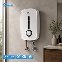 Calentador de Agua Eléctrico de 5.5kW 220-240V T05 con Bomba de CC Integrada, Aumenta la Presión del Agua, Control Continuo, Detección Automática de Fallas, ELCB