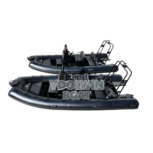 <span class=keywords><strong>Bateaux</strong></span> <span class=keywords><strong>semi</strong></span>-rigides gonflables en aluminium de 20 pieds Yoolwin, légers, à coque en V profond, en Hypalon Orca, pour yacht et catamaran - Product Image 2