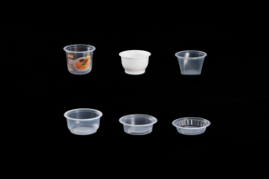 Gobelet PP à fond plat personnalisé de 89 mm, transparent, jetable, pour <span class=keywords><strong>sauces</strong></span>, ketchup, fruits, poissons, fruits de mer, emballage avec option de couvercle personnalisé - Product Image 2