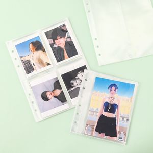 Bán buôn A5/<span class=keywords><strong>A6</strong></span> trong suốt rõ ràng PP Thẻ Tay áo lưu trữ Pocket trong 6 lỗ Loose-Leaf Album Refill túi sản phẩm - Product Image 1