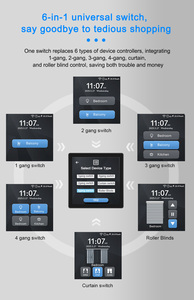Mới nhất lanbon L10 lớn LCD màn hình cảm ứng wifi thông minh chuyển đổi nhà thông minh tự động hóa 1 2 <span class=keywords><strong>3</strong></span> <span class=keywords><strong>4</strong></span> gang chuyển đổi ánh sáng điều khiển từ xa <span class=keywords><strong>Alexa</strong></span> - Product Image 5