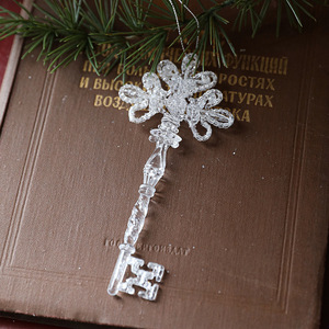 Decorazioni e accessori per l'albero <span class=keywords><strong>di</strong></span> Natale: renne, angeli e <span class=keywords><strong>fiocchi</strong></span> <span class=keywords><strong>di</strong></span> <span class=keywords><strong>neve</strong></span> natalizi in acrilico trasparente. - Product Image 2