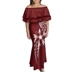 strapless open back dress Christmas Leaf Dress Hawaiian Daily Wear Dresses Women – HidmFaw main image 1