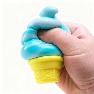 Portable Torch Ice Cream Cone Stress Toy Built-in Music Squeeze Kneading Vent <b>Fidget</b> Toy Unisex for Babies 0-24 Months - Product Image 1