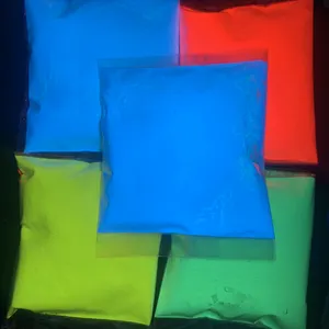 Schlussverkauf unsichtbar blau rot 365 nm Uv Fluoreszenzpigmente Pulver Uv Fluoreszenzfarbe für UV sichtbare Sicherheitsfarbe