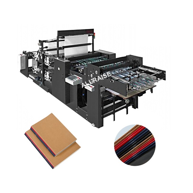 Automatic Web Guide Rotary Flexographic Printer Roll to Sheet Cutting Printing Machine for Notebook Exercise Book Paper Bag