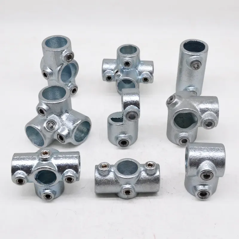 Malleable cast iron pipe fittings key clamp tube fittings elbow galvanized gi pipe connector