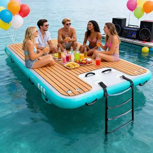 Alfombra Flotante Inflable Antideslizante al por Mayor, Alfombra de Agua Flotante de PVC Grueso para Exteriores, Playa, Lago, <span class=keywords><strong>Piscina</strong></span>, Ocio, Tomar el Sol, Juguete Acuático - Product Image 2