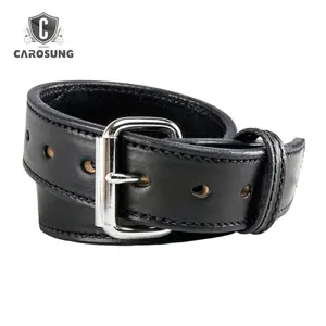 Men's heavy duty roller pin buckle durable pure leather belts suppliers guangzhou supplier for belt